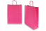 Papieren draagtassen gedraaide handgreep - fel roze, 320 x 120 x 410 mm, 100 gr | Enveloppenland.nl