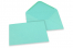 Wenskaart enveloppen gekleurd - turquoise, 133 x 184 mm | Enveloppenland.nl