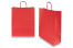 Papieren draagtassen gedraaide handgreep - rood, 320 x 120 x 410 mm, 100 gr | Enveloppenland.nl