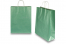 Papieren draagtassen gedraaide handgreep - metallic groen, 320 x 120 x 410 mm, 100 gr | Enveloppenland.nl