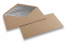 Gevoerde enveloppen kraft - 110 x 220 mm (EA 5/6) Zilver | Enveloppenland.nl